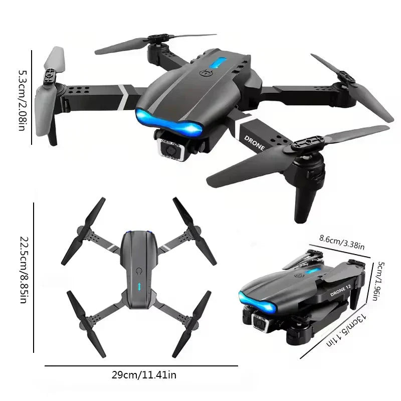 V966 Foldable  HD Camera (Black)with 4k Camera  1080P HD Drone with FPV Live Video(Refurbished), Smart Gestures Selfie !!