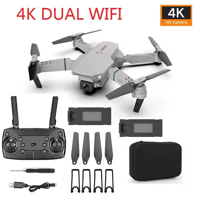 V966 Foldable  HD Camera (Black)with 4k Camera  1080P HD Drone with FPV Live Video(Refurbished), Smart Gestures Selfie !!