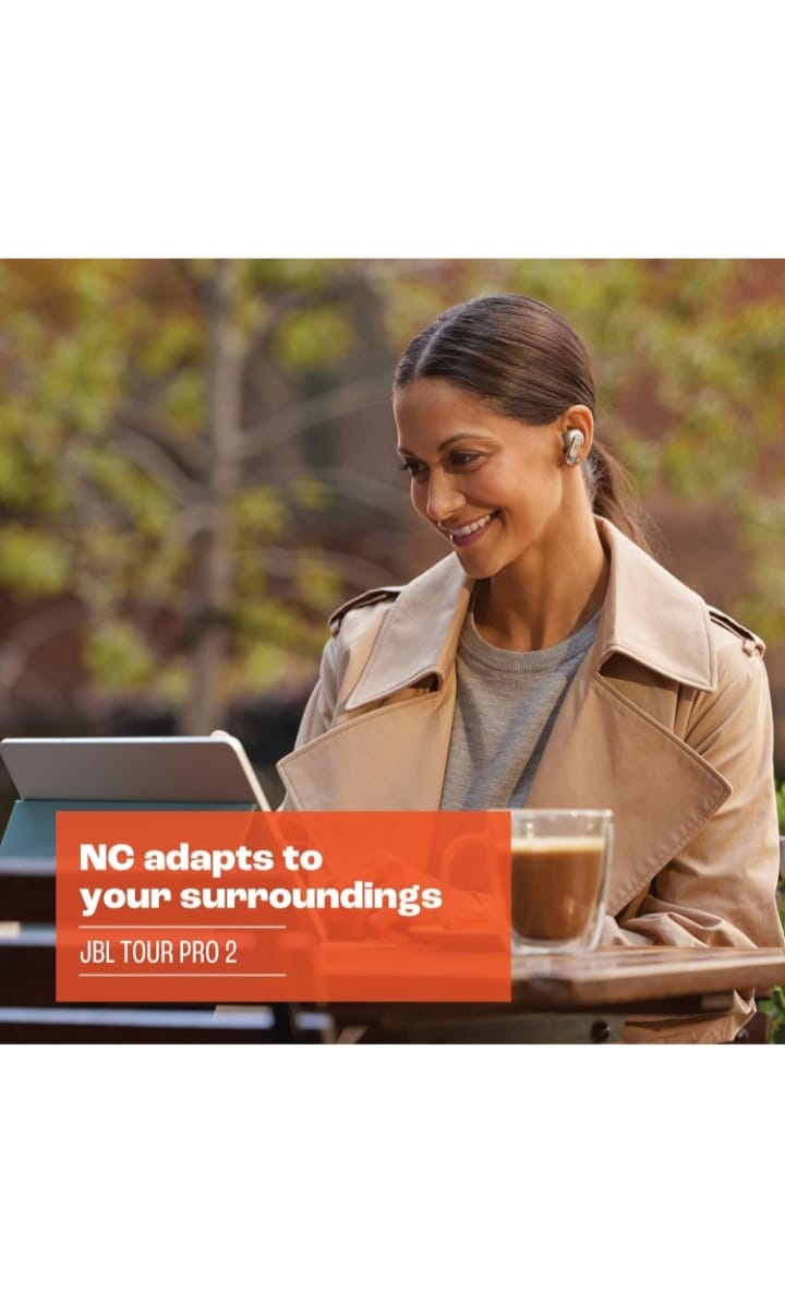 JBL Tour Pro 2 (Black) - True Wireless Noise Cancelling Earbuds, Small(Refurbished)( Earphones )