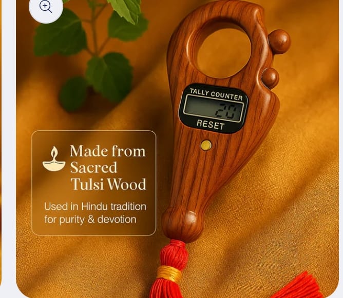 Mala Jaap Counter - Digital Finger Counter for Prayer