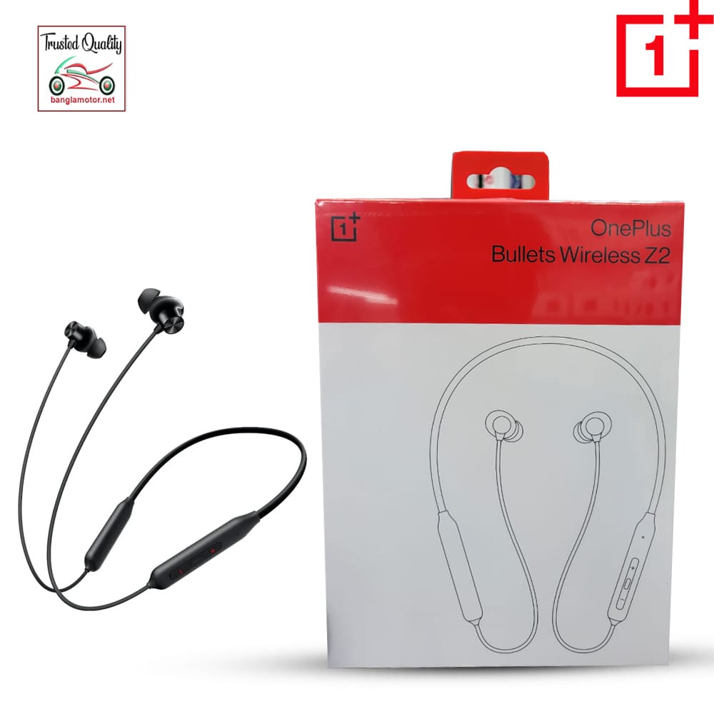 OnePlus Bullets Z2 ANC – Bluetooth Neckband with AI Noise Cancellation, 20hrs Playtime, Fast Charging