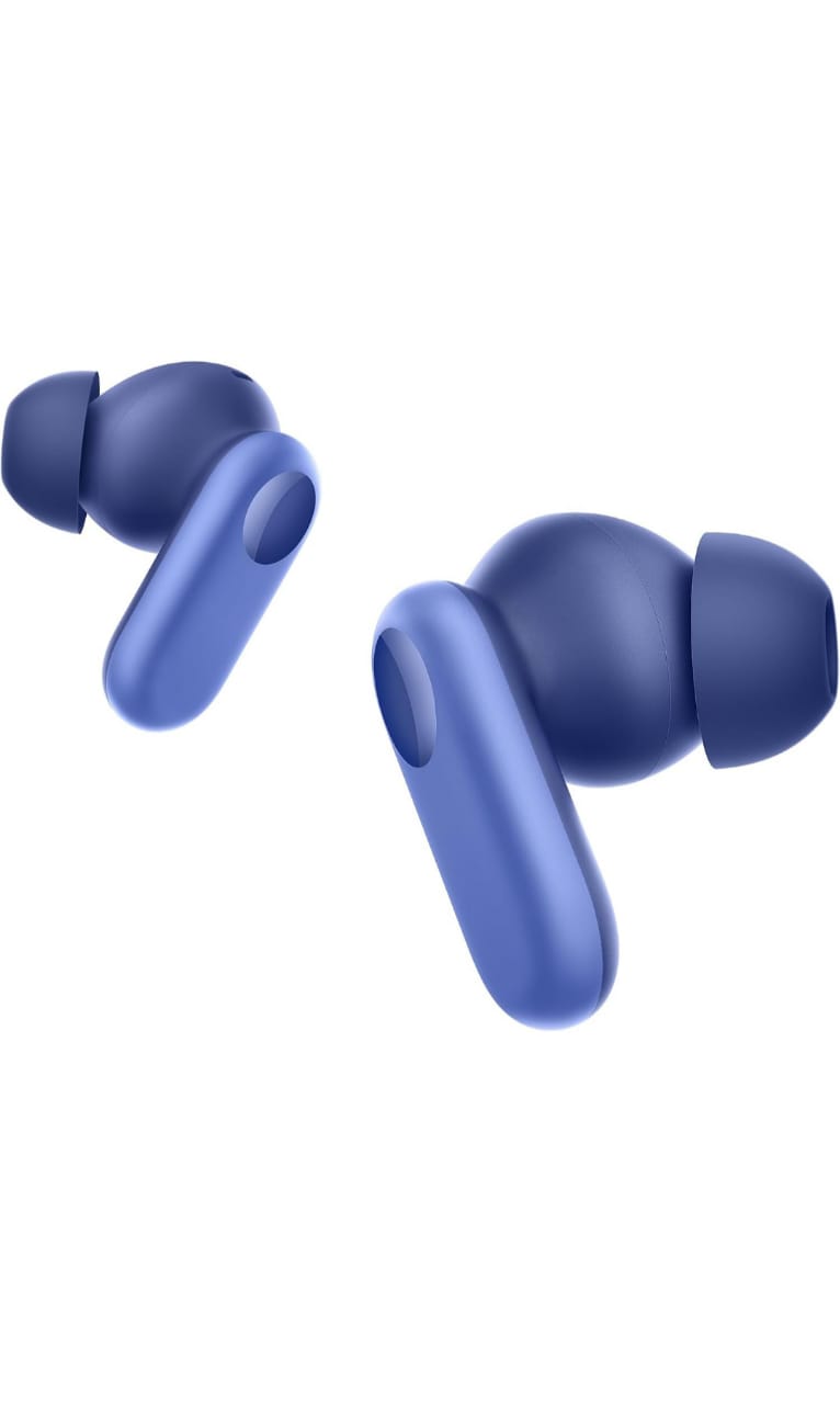 OnePlus Nord Buds 2r True Wireless in Ear Earbuds with Mic, 12.4mm Drivers, Playback:Upto 38hr case,4-Mic Design, IP55 Rating [Triple Blue] Refurbished