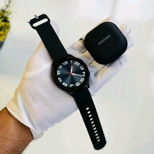 Samsung Buds and Galaxy Watch Ultra Combo Offer 🔥Ear TWS with ANC | Enriched Bass | 6 Mic Setup | IP54 | 35hrs Battery |(Refurbished )Touch Controls