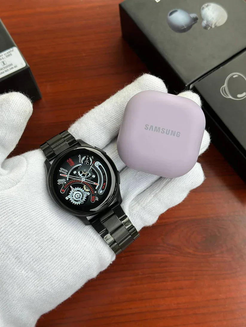 Samsung Buds and Galaxy Watch Ultra Combo Offer 🔥Ear TWS with ANC | Enriched Bass | 6 Mic Setup | IP54 | 35hrs Battery |(Refurbished )Touch Controls