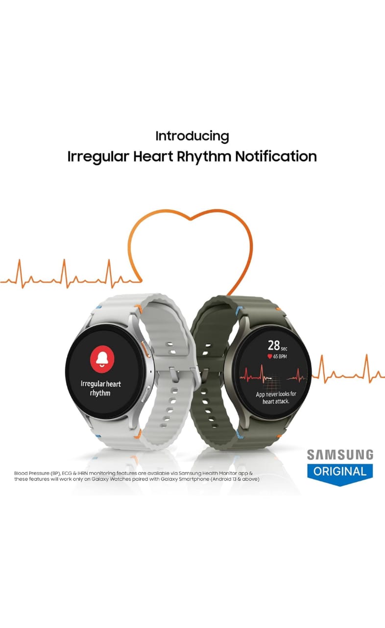 Samsung Galaxy Watch 7 (40mm, Green, BT+LTE) with 3nm Processor | Dual GPS | Sapphire Glass & Armour Aluminum |(Refurbished