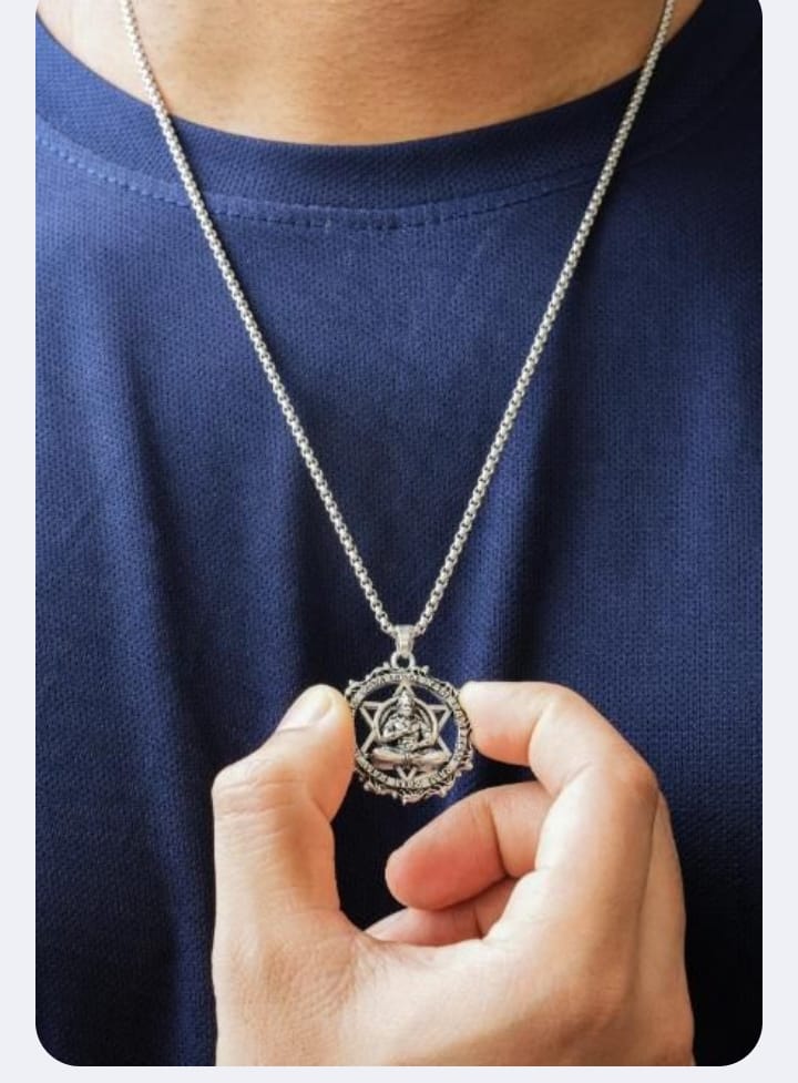 Shree Yantra with Hanuman Raksha Pendant with Chain Regular priceRs. 599.00